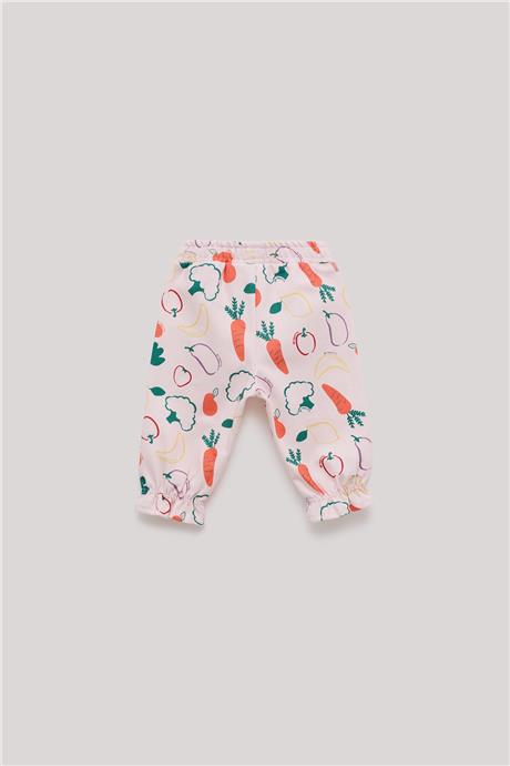 Layette Kız Bebek Desenli Eşofman Altı