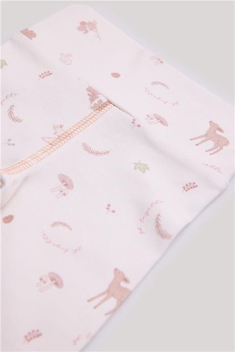 Layette Kız Bebek Desenli Eşofman Altı