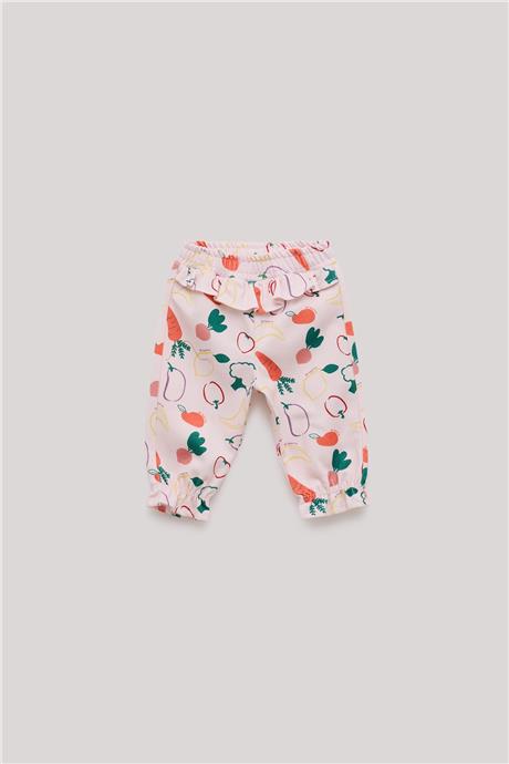 Layette Kız Bebek Desenli Eşofman Altı