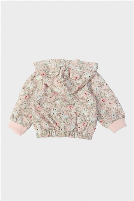 Layette Kız Bebek Desenli Eşofman Üstü