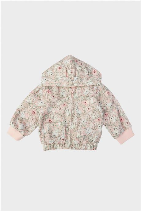 Layette Kız Bebek Desenli Eşofman Üstü