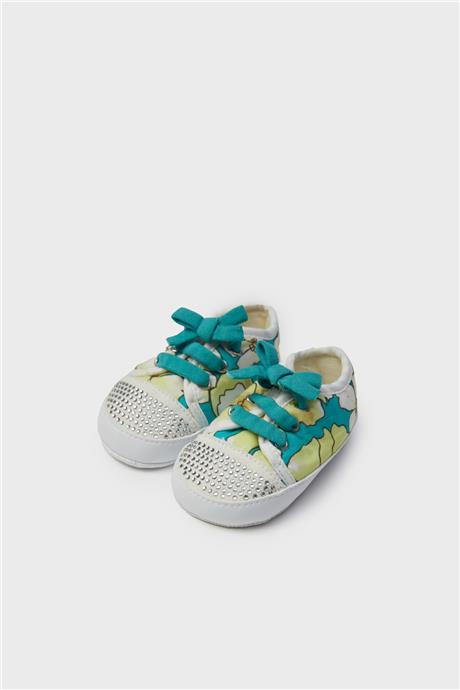 Layette Kız Bebek Desenli Patik