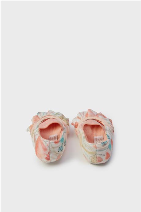 Layette Kız Bebek Desenli Patik