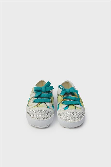 Layette Kız Bebek Desenli Patik
