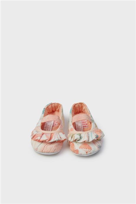 Layette Kız Bebek Desenli Patik