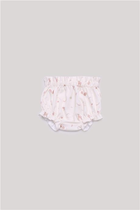 Layette Kız Bebek Desenli Şort