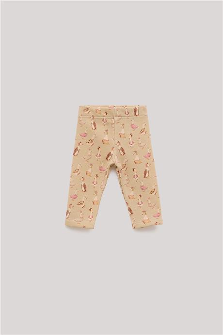 Layette Kız Bebek Desenli Tayt