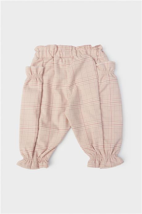 Layette Kız Bebek Ekose Pantolon