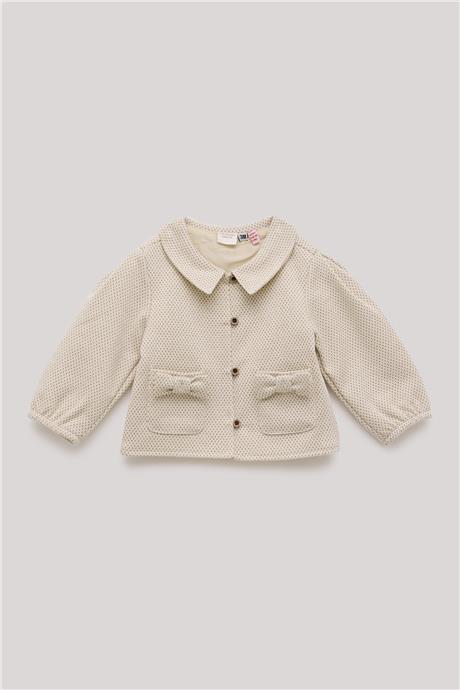 Layette Kız Bebek Ekru Eşofman Üstü