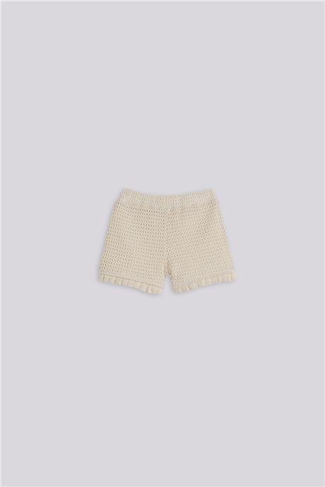 Layette Kız Bebek Ekru ŞortLayette Kız Bebek Ekru Şort