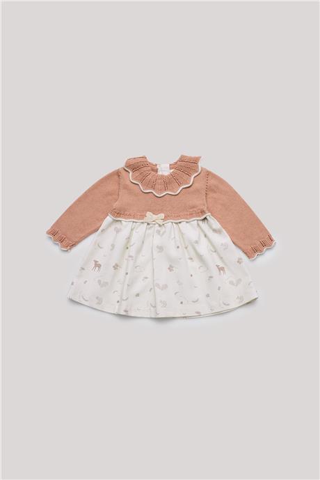 Layette Kız Bebek Pembe Elbise