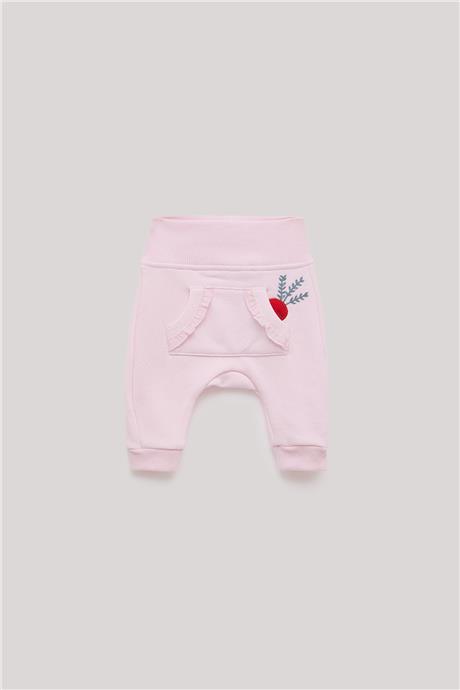 Layette Kız Bebek Pembe Eşofman Altı