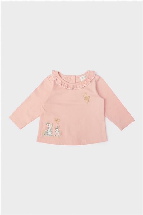 Layette Kız Bebek Pembe T-Shirt