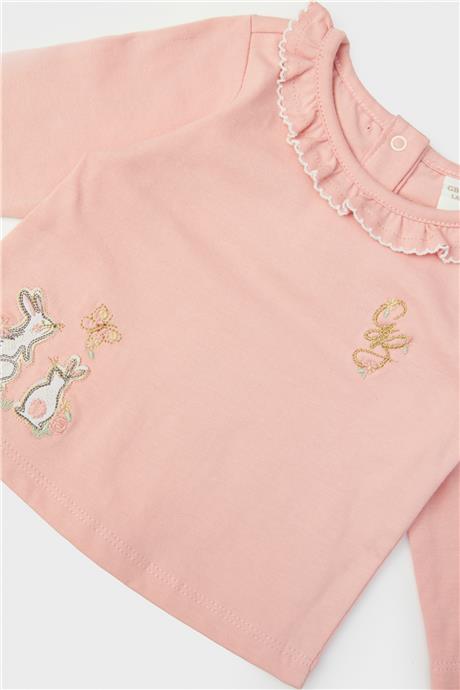 Layette Kız Bebek Pembe T-Shirt