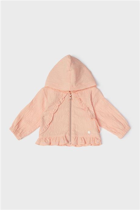 Layette Kız Bebek Somon Eşofman Üstü