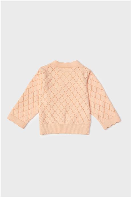 Layette Kız Bebek Somon Hırka
