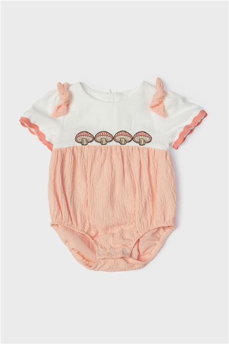 Layette Kız Bebek Somon Tulum