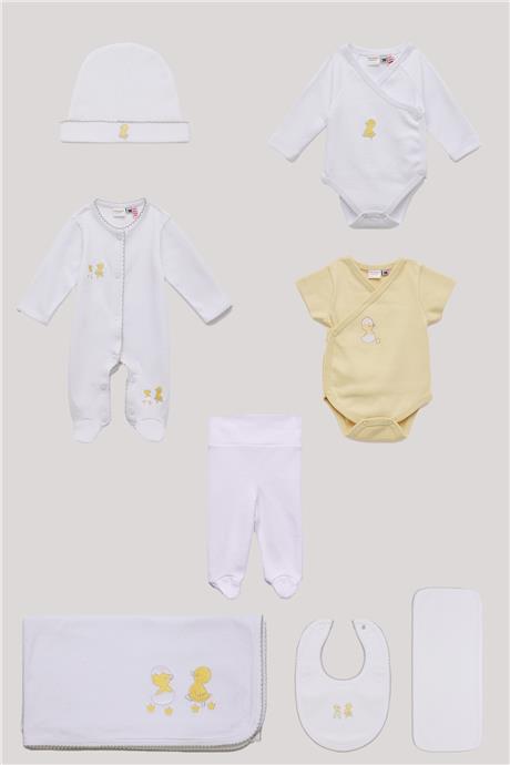 Layette Unisex Renkli Hastane Çıkışı
