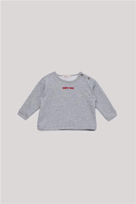 Nebbati Basic Erkek Bebek Gri Takım