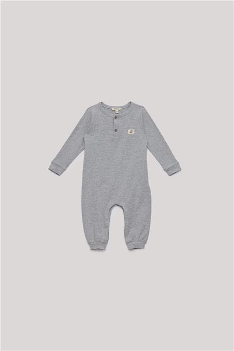 Nebbati Basic Erkek Bebek Gri Tulum