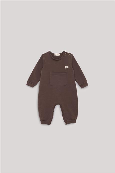 Nebbati Basic Baby Boy Brown Overall