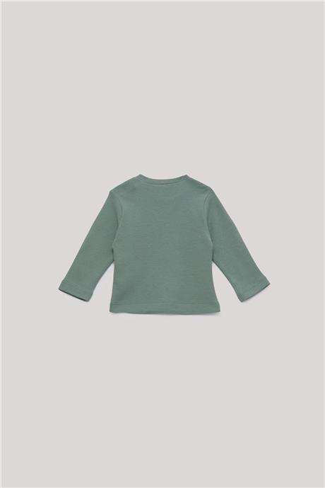 Nebbati Basic Erkek Bebek Yeşil T-Shirt