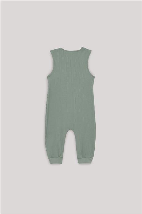 Nebbati Basic Baby Boy Green Overall