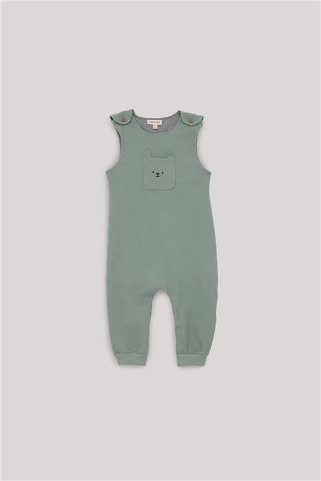 Nebbati Basic Baby Boy Green Overall