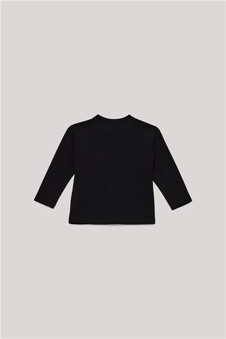 Nebbati Basic Erkek Çocuk Siyah T-Shirt