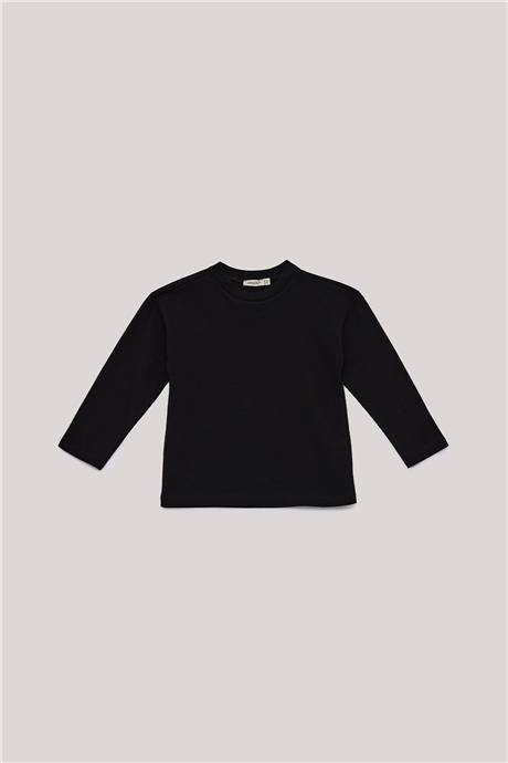 Nebbati Basic Erkek Çocuk Siyah T-Shirt
