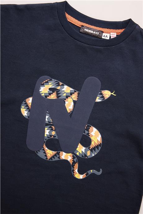 Nebbati Erkek Çocuk Antrasit T-Shirt