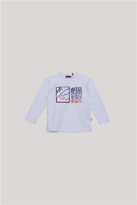 Nebbati Erkek Çocuk Beyaz T-Shirt