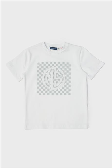 Nebbati Erkek Çocuk Beyaz T-Shirt