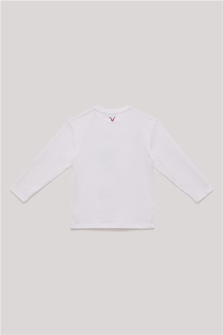 Nebbati Erkek Çocuk Beyaz T-Shirt