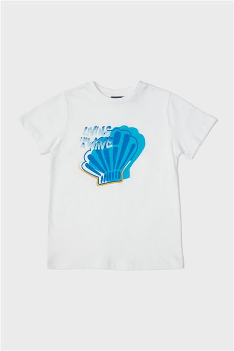 Nebbati Erkek Çocuk Beyaz T-Shirt