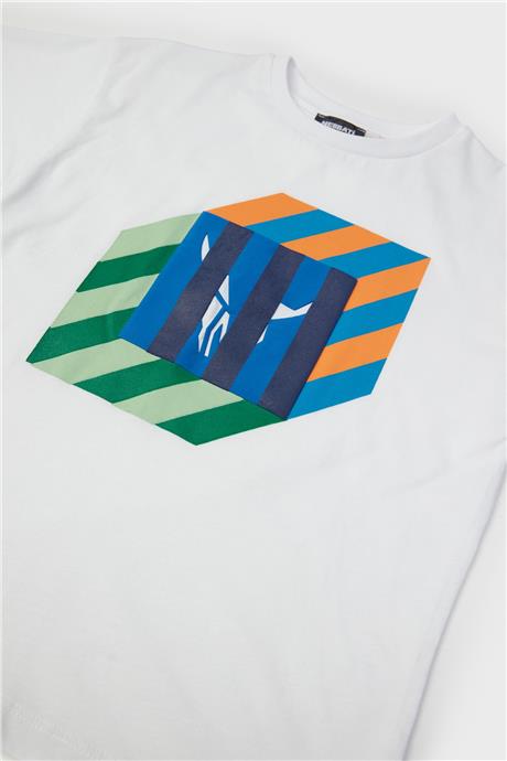 Nebbati Erkek Çocuk Beyaz T-Shirt