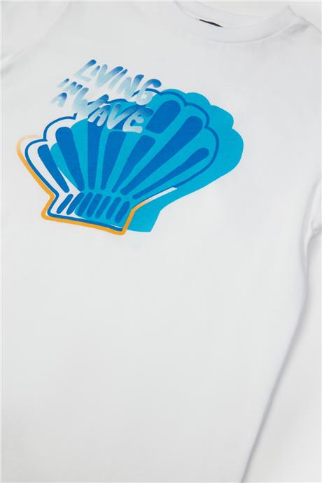 Nebbati Erkek Çocuk Beyaz T-Shirt