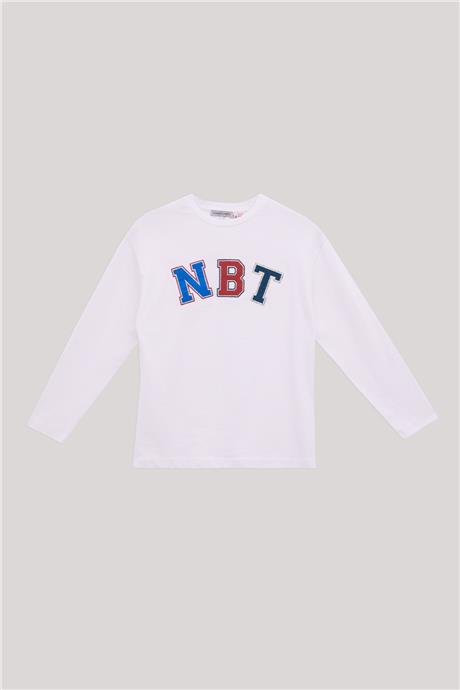 Nebbati Erkek Çocuk Beyaz T-Shirt