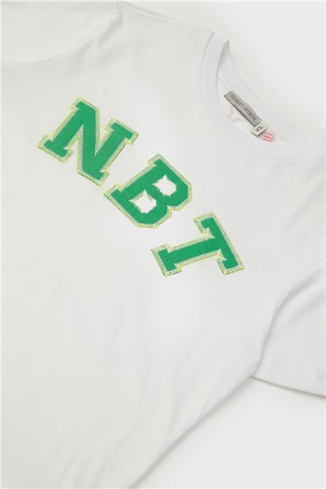Nebbati Erkek Çocuk Beyaz T-Shirt