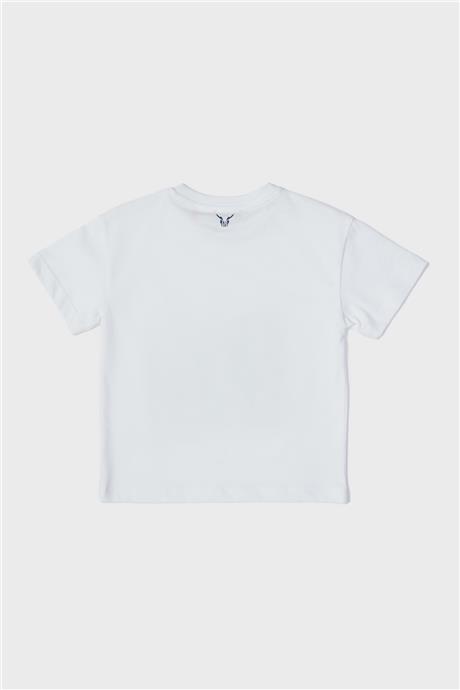 Nebbati Erkek Çocuk Beyaz T-Shirt