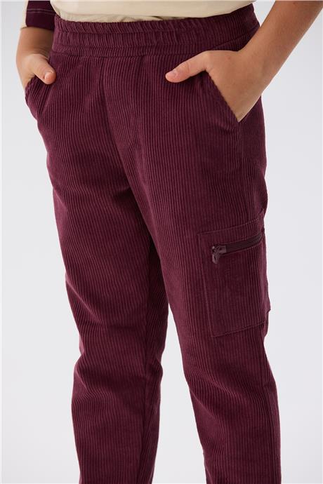 Nebbati Erkek Çocuk Bordo Pantolon