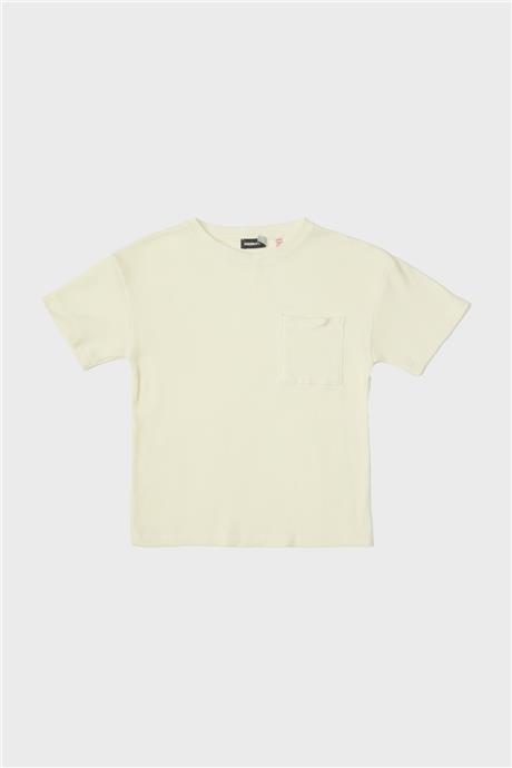 Nebbati Erkek Çocuk Ekru T-Shirt