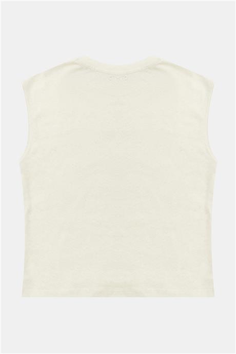 Nebbati Erkek Çocuk Ekru Tshirt