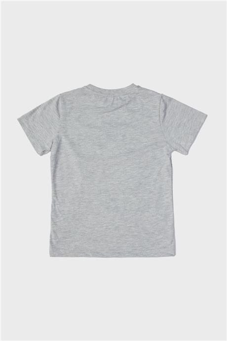 Nebbati Erkek Çocuk Gri T-Shirt