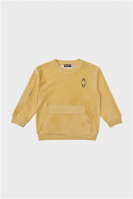 Nebbati Erkek Çocuk Hardal Sweatshirt
