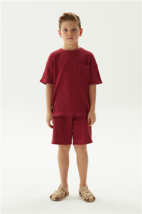 Nebbati Erkek Çocuk Kiremit T-Shirt