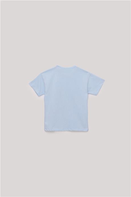 Nebbati Erkek Çocuk Mavi T-Shirt