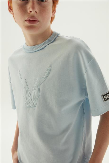 Nebbati Erkek Çocuk Mavi T-Shirt