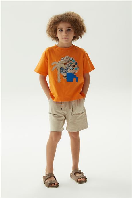 Nebbati Erkek Çocuk Oranj T-Shirt