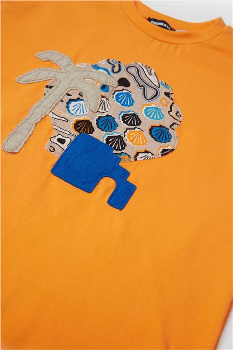 Nebbati Erkek Çocuk Oranj T-Shirt